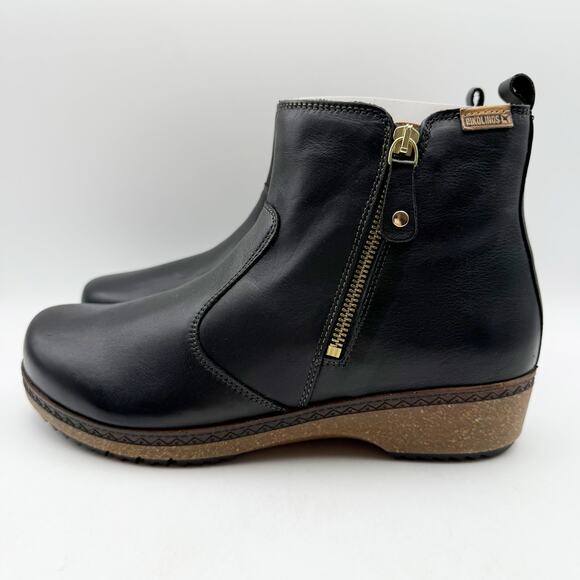PIKOLINOS Womens Granada W0W-8988 Bootie EU 41 US 10-10.5 Black Leather NIB - Picture 9 of 14